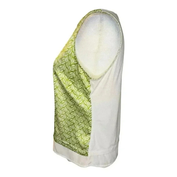 The Limited Women's Sleeveless Lime Green And White‎ Tank Top Size Small EUC - Picture 2 of 8